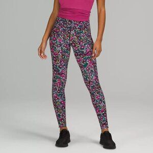 Lululemon Base Pace High Rise Tight 28" Brushed Floral Electric Multi 12 running